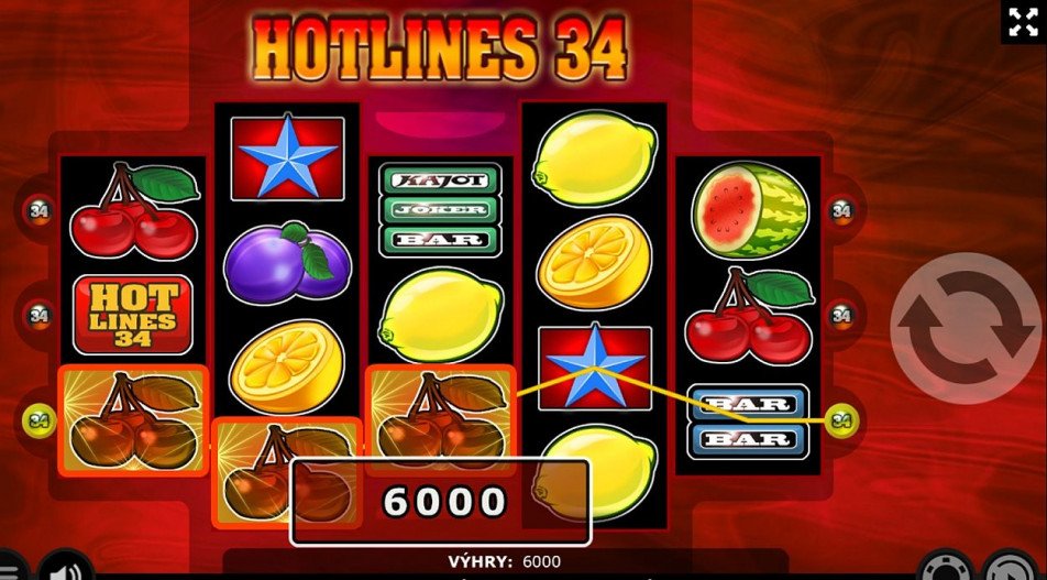 Hot Line 34 Go Gratis-Spins Gratis in Kajot