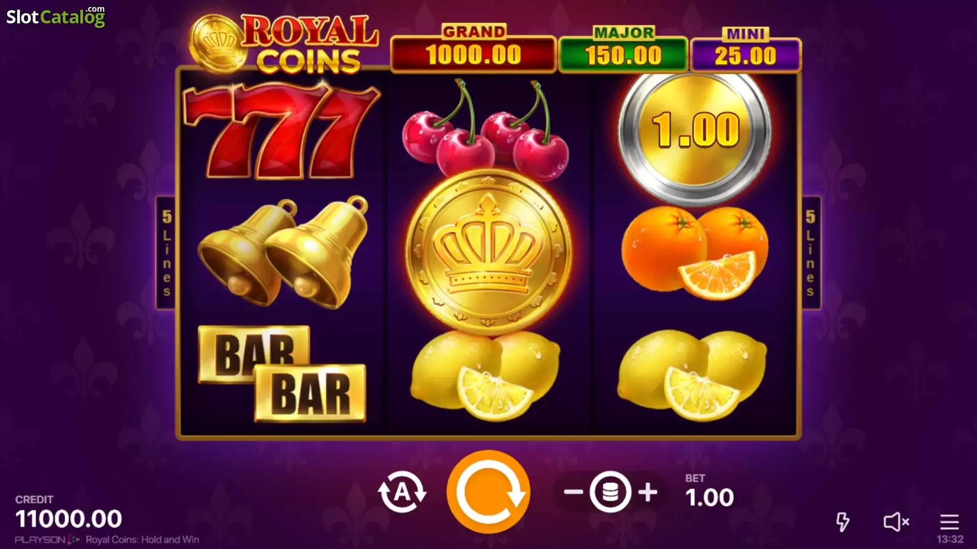 Orient Xpress feiert die Ankunft von Royal Coins: Hold and Win mit einem Einzahlungsbonus.