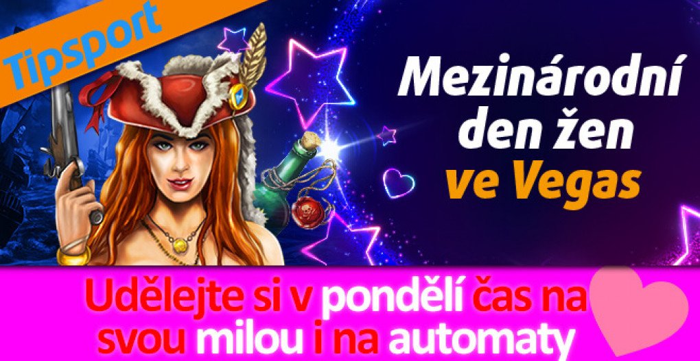 Internationaler Frauentag im Tipsport Vegas Online Casino: Freispiele ohne Einzahlungsbonus!