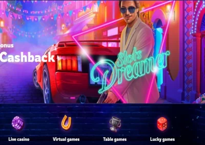 Slots Dreamer Überprüfung ☑️ | 400% bis zu €1200 🔥