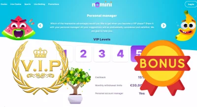 Das VIP-Programm von Nomini Casino in Kürze