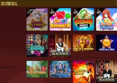 🔥Glücksspielangebot im Scatter Hall Casino🔥