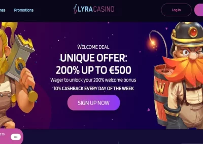 Lyra Casino Bewertung ☑️ | 200% bis zu €500🔥