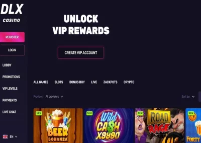 DLX Casino Übersicht ☑️ | 100% bis zu €100 + 100 FS 🔥