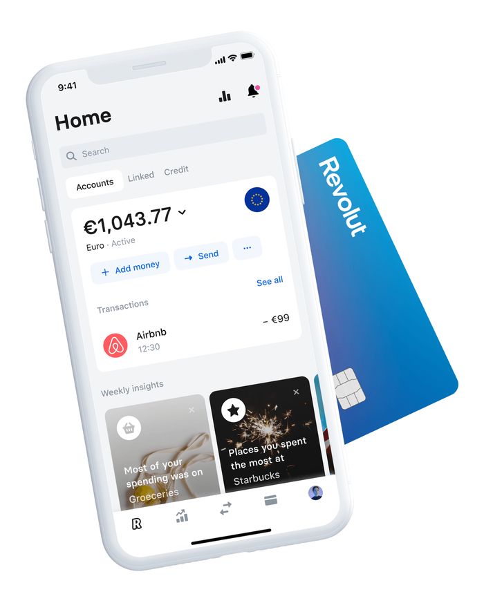 Revolut v mobilu