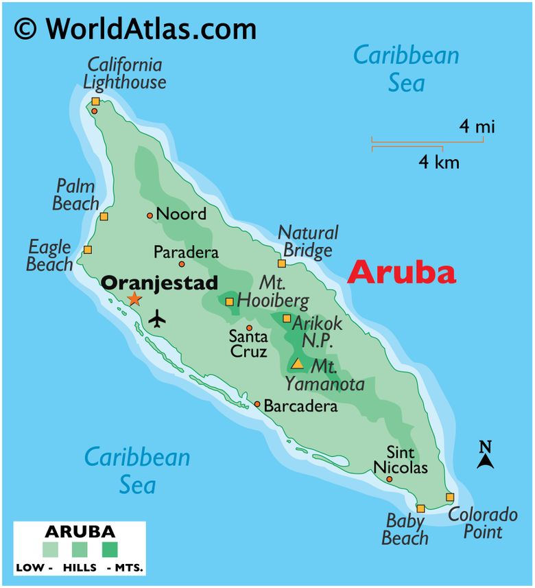 Aruba - mapa