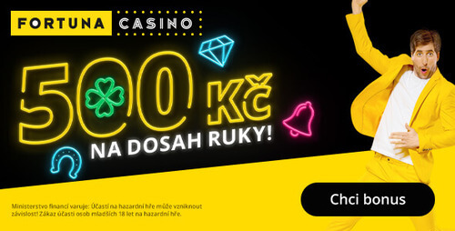 Fortuna Vegas bonus - protočte 500 Kč bez rizika