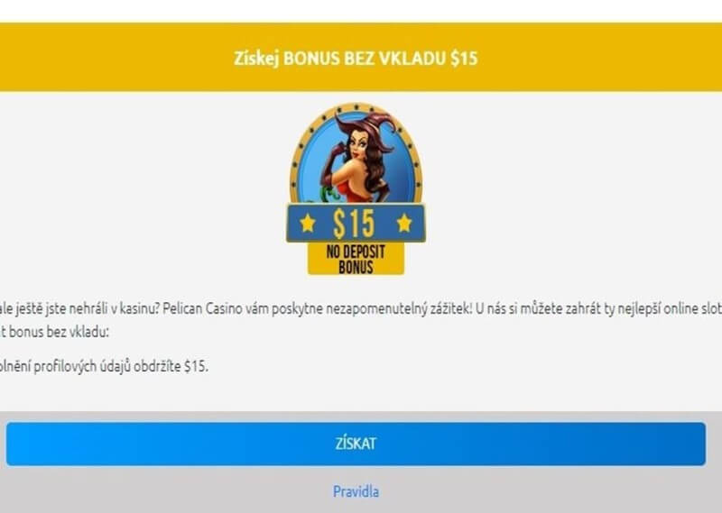 Pelican Casino no deposit bonus